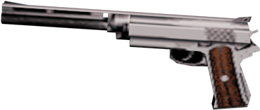 Silver Colt - Silenced Pistol Gta Vc (640x480), Png Download