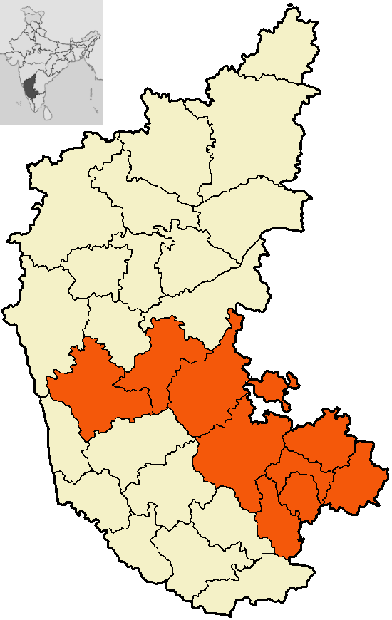Karnataka Divisions Bangalore - Karnataka Map Dakshina Kannada (550x870), Png Download