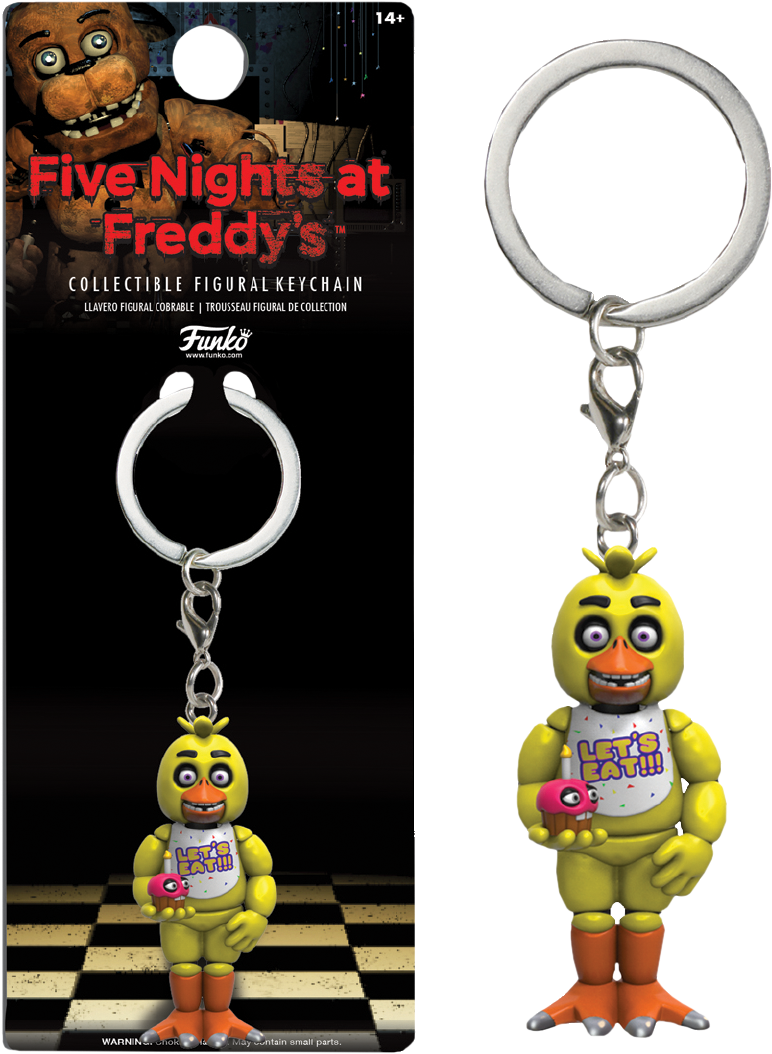 Chica Figure Keychain - Five Nights At Freddy's Keychain (772x1054), Png Download