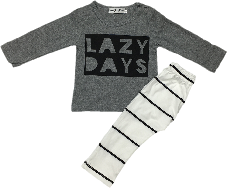 Baby Lazy 2pcs Set Www - Sweater (1000x1000), Png Download