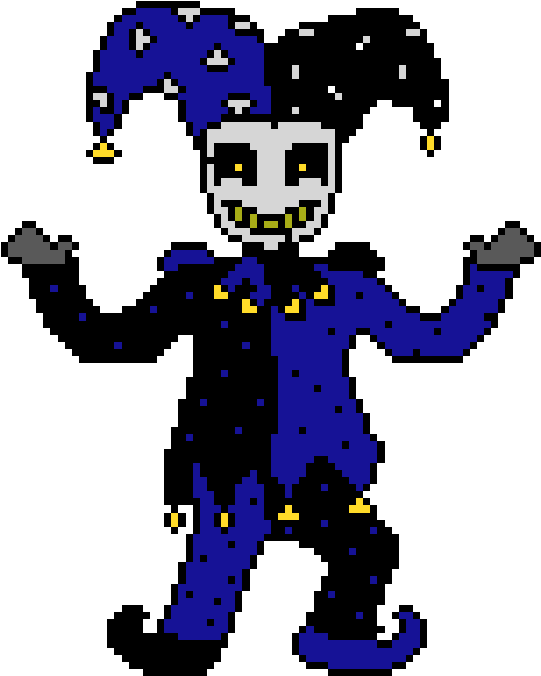 Jester - Jester Pixel Art (800x950), Png Download