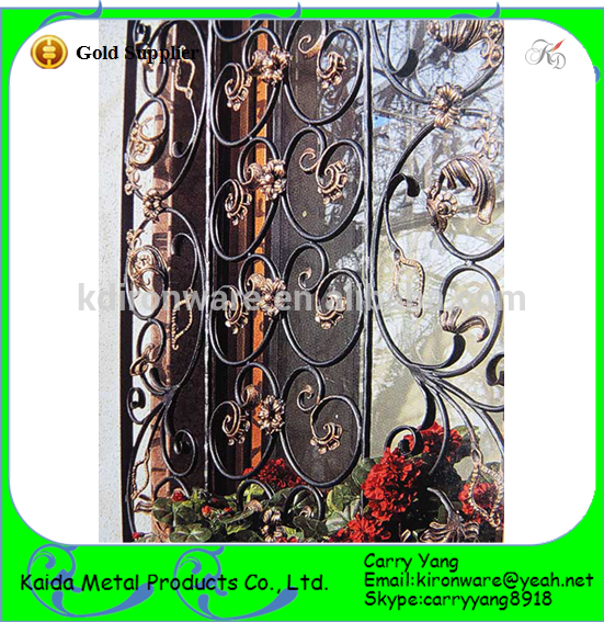 Manufacturer Price House Window Protection Decorative - Wrought Iron (551x567), Png Download