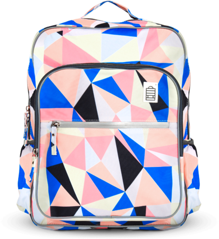 Flamingo Geo - Hand Luggage (560x565), Png Download