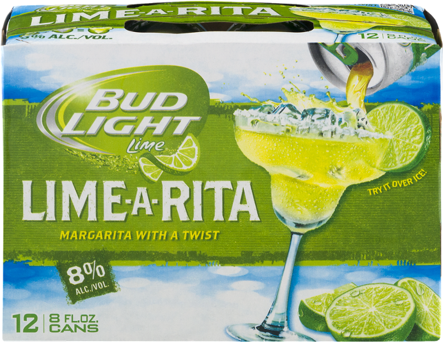 Bud Light Lime A Rita Margarita With A Twist, 8 Fl - Bud Light (1000x1000), Png Download
