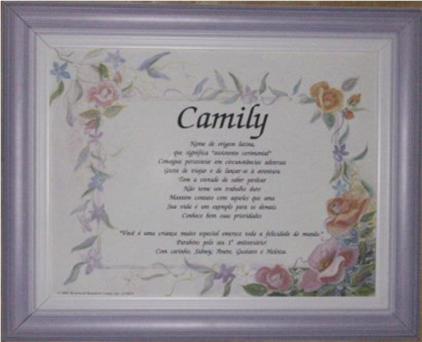 Significado Do Nome Pessoal Simples - Picture Frame (591x591), Png Download