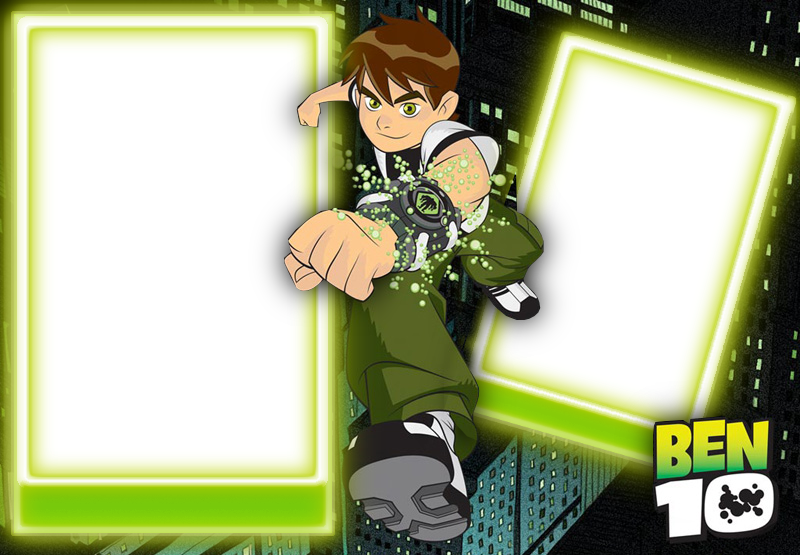 Fundo Para Convite Infantil, Esta Seleção É Bem Legal - Ben 10 Happy Birthday (800x555), Png Download