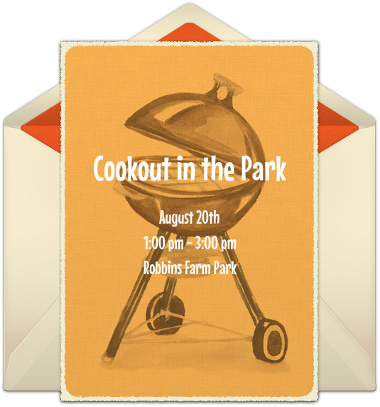 Classic Cookout Online Invitation - Sign (650x650), Png Download