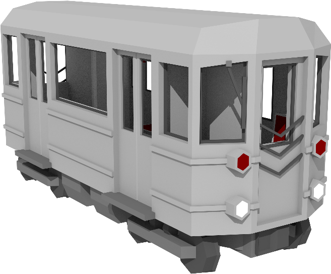 A Small Subway Train Sinpired By The New York Subway - Tram (1000x563), Png Download