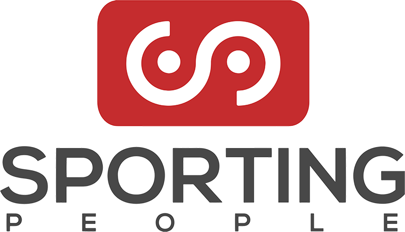 Sporting People Logo 800px - Graphic Design (800x459), Png Download