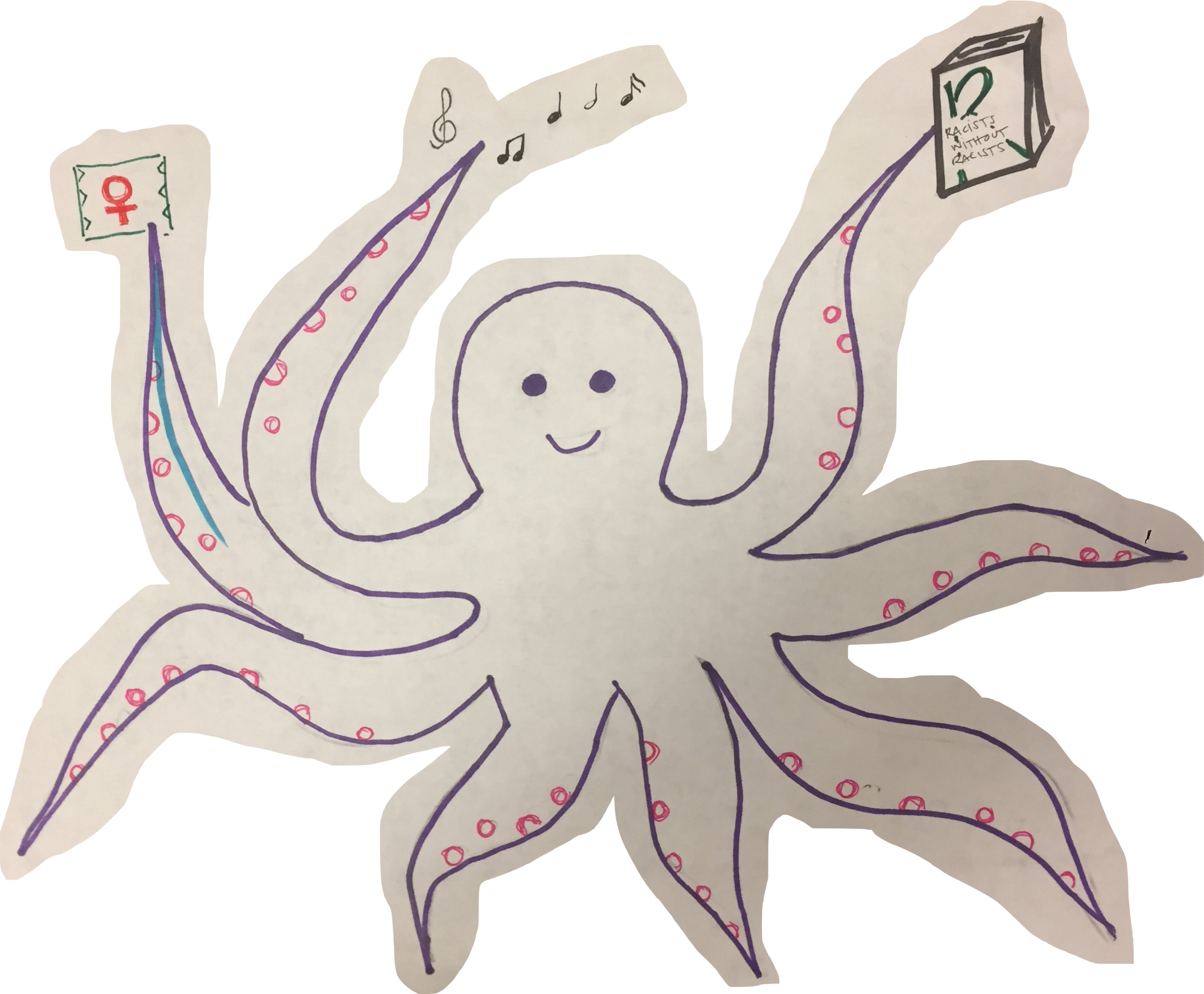 Udl Under The Sea - Octopus (2543x2100), Png Download