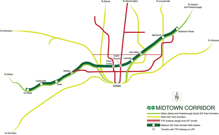 Go Midtown Map - Future Go Train Map (720x444), Png Download