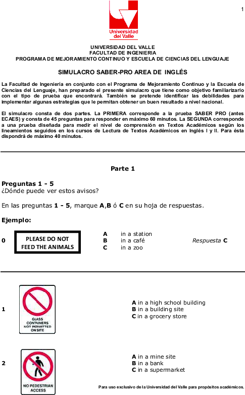 Pdf - University Of Valle (595x842), Png Download