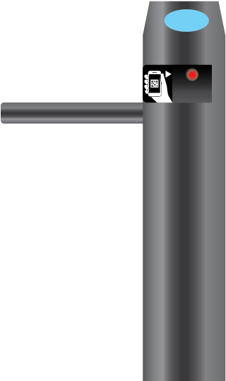 Look For The Metro Gates With Scanners Installed - Turnstile (680x680), Png Download