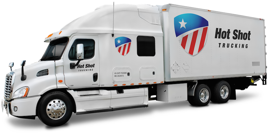 Banner-truck - Hotshot Trucking (1000x667), Png Download
