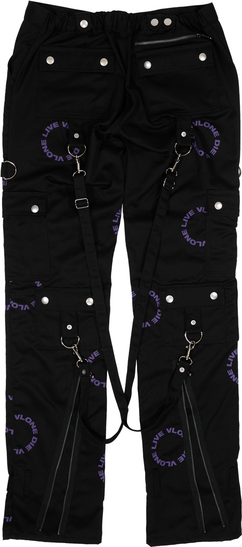 Circle Logo Bondage Pants - Vlone Circle Logo Bondage Pants (1200x1200), Png Download