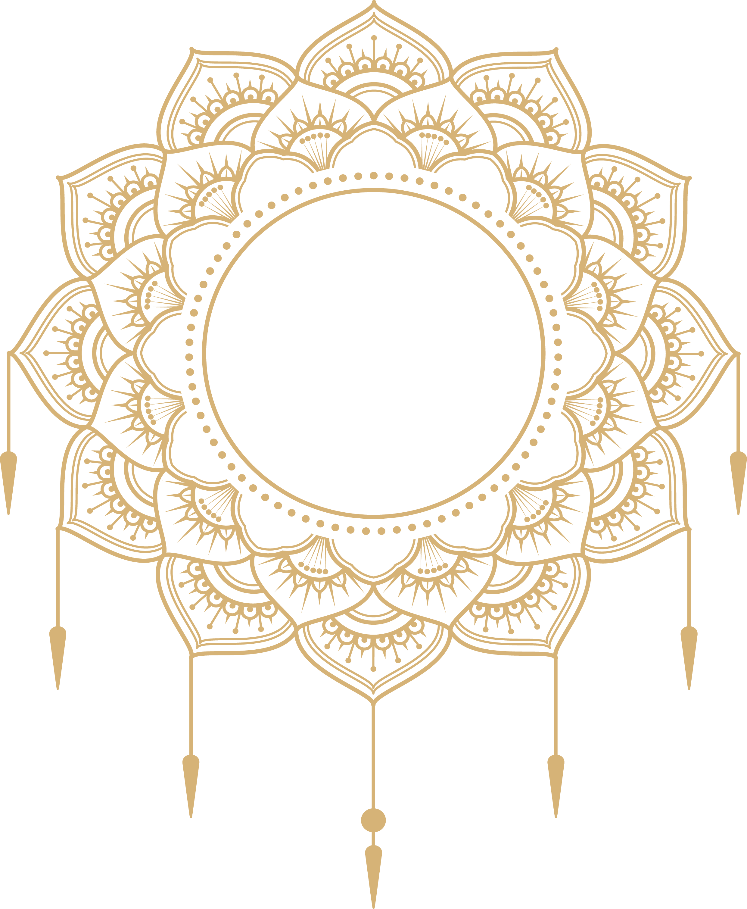 2481 X 3018 27 - Gold Mandala Clipart Transparent (2481x3018), Png Download
