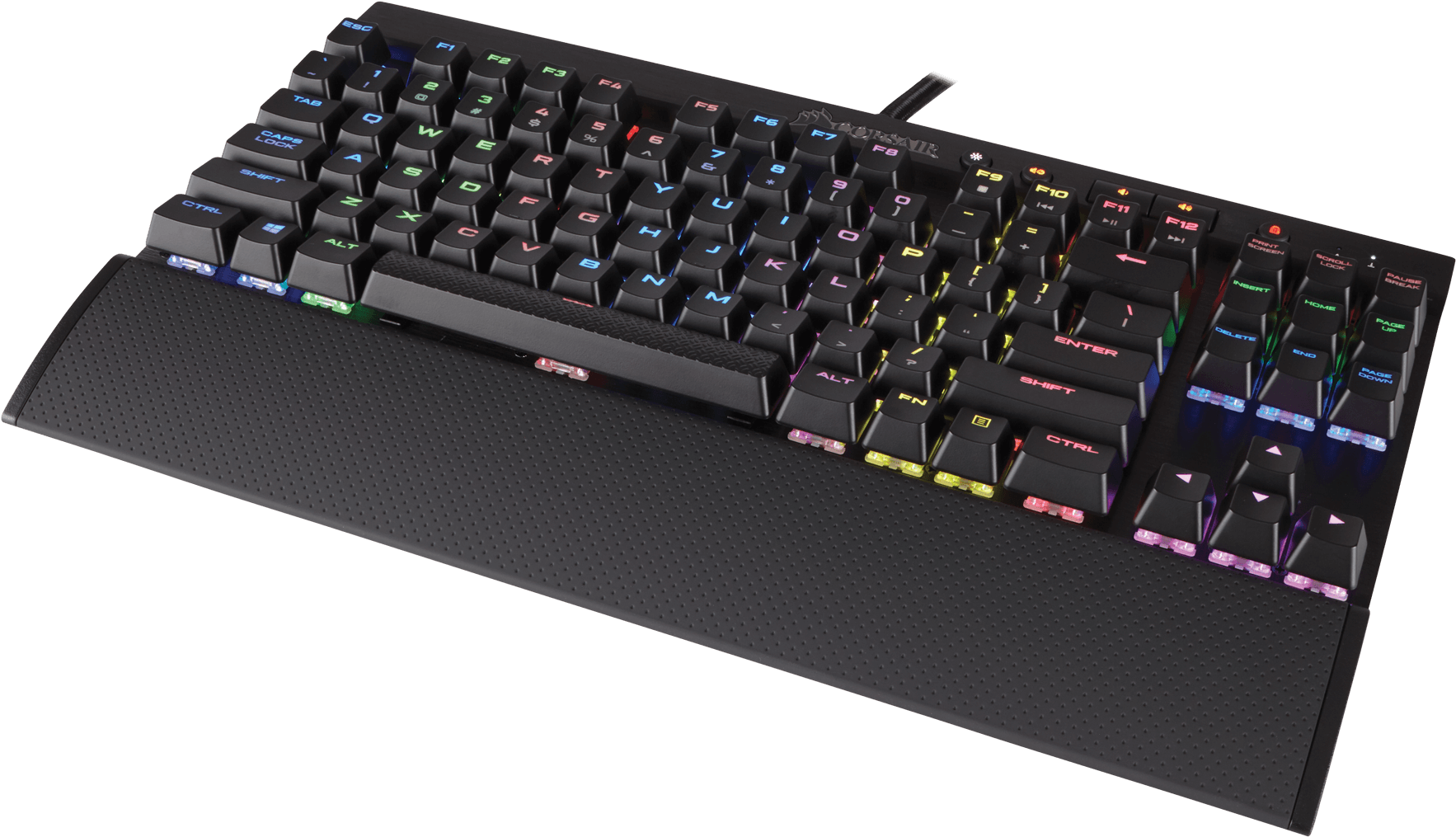 K65 Rgb Rapidfire Compact Mechanical Keyboard Nordic - Corsair K70 Mk 2 (1800x1043), Png Download
