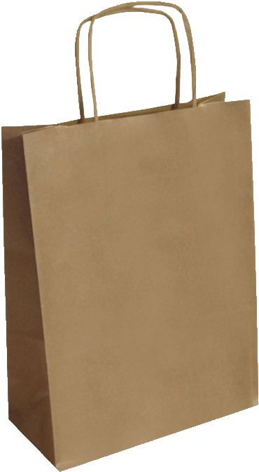 Bolsa De Papel Kraft Liso 32 Asa Rizada - Tote Bag (445x719), Png Download