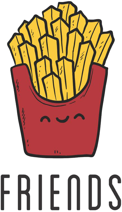 Fish And Chips French Fries Best Friends Forever Wallpaper - Capa Para Melhores Amigas (426x737), Png Download