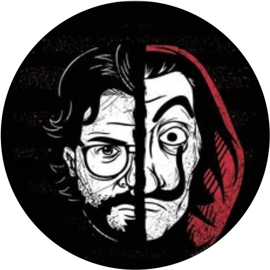 Adesivos La Casa De Papel (640x640), Png Download