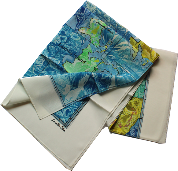 Hong Kong Map Scarf- Silk Square - Patchwork (600x800), Png Download