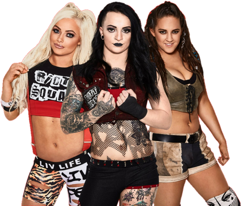 Sarah Rowe, Liv Morgan 👅 💙 And Ruby Riott - Liv Morgan Riott Squad (1024x1024), Png Download