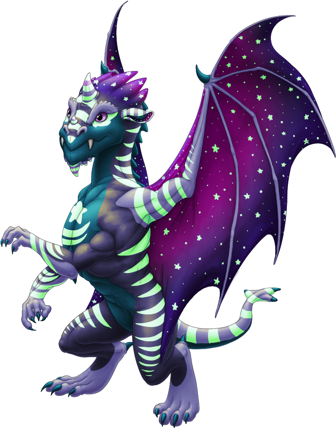 Giant Red Panda's Galactic Gargoyle Dragon - Illustration (700x887), Png Download