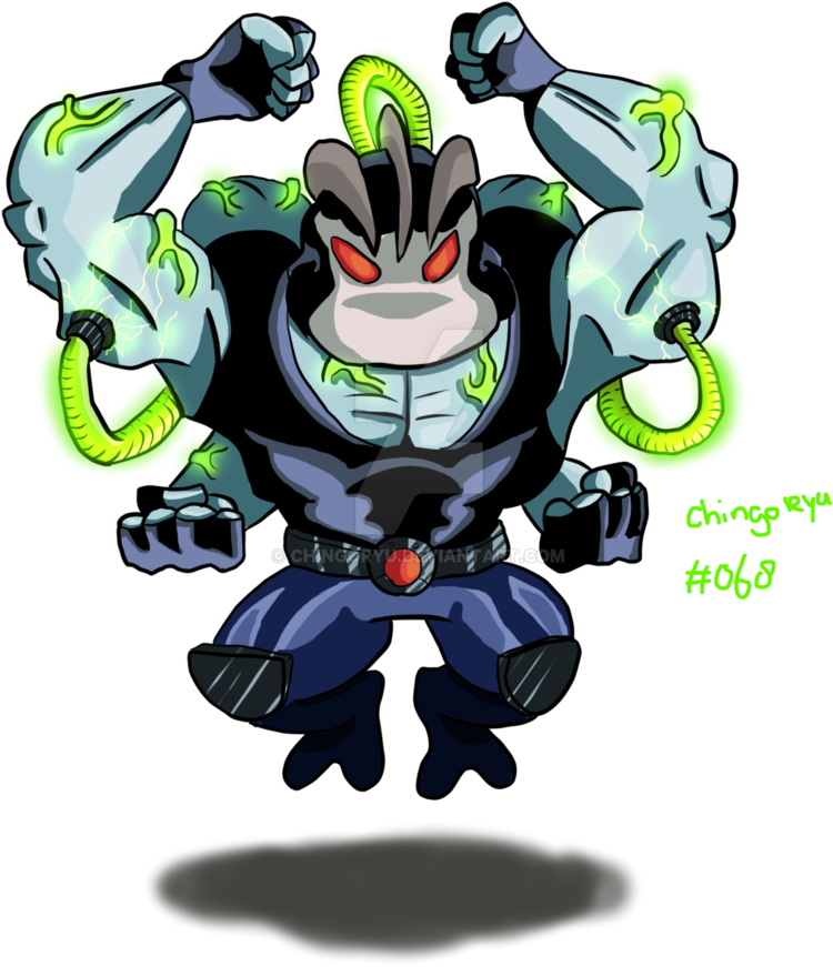 Machamp X Bane By Chingoryu - Cartoon (761x1049), Png Download