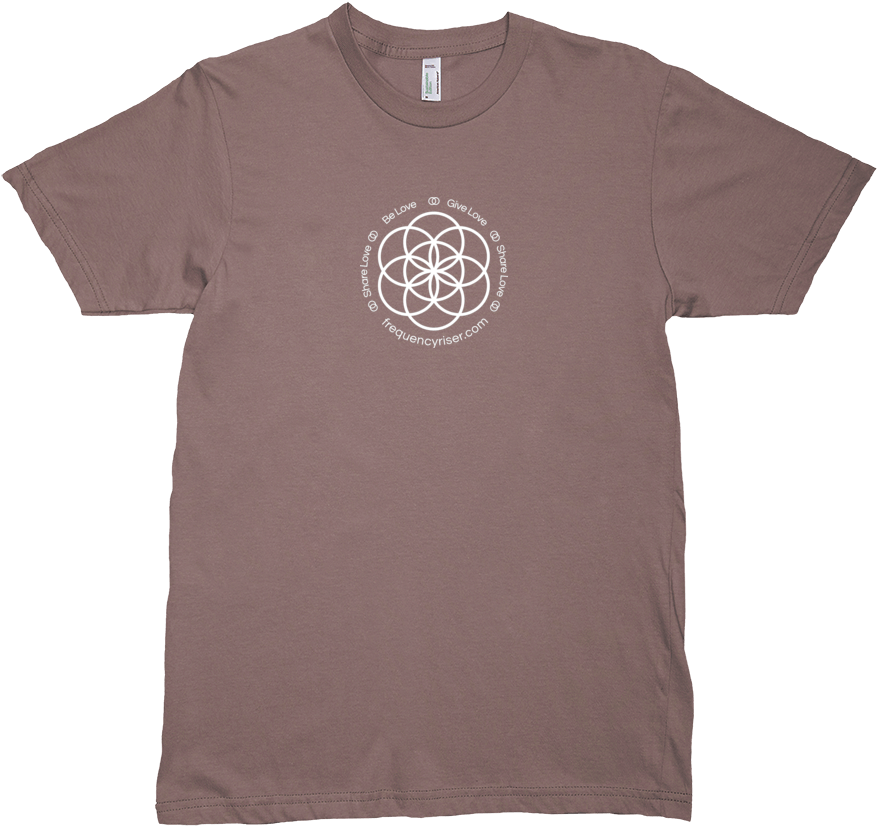 Frequencyriser Seed Of Life Organic Walnut T-shirt - Active Shirt (1000x1000), Png Download
