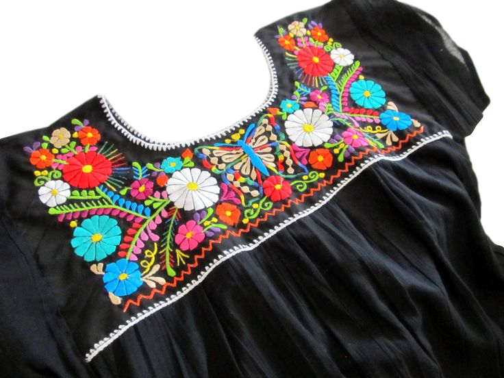 Apparel Blouse Sm Rneck Various Colors Floral Embroidered - Embroidery (736x552), Png Download