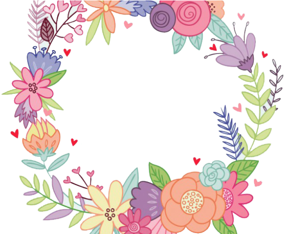 Floral Clipart Mexican - Circulo Flores Png Dibujo (640x480), Png Download