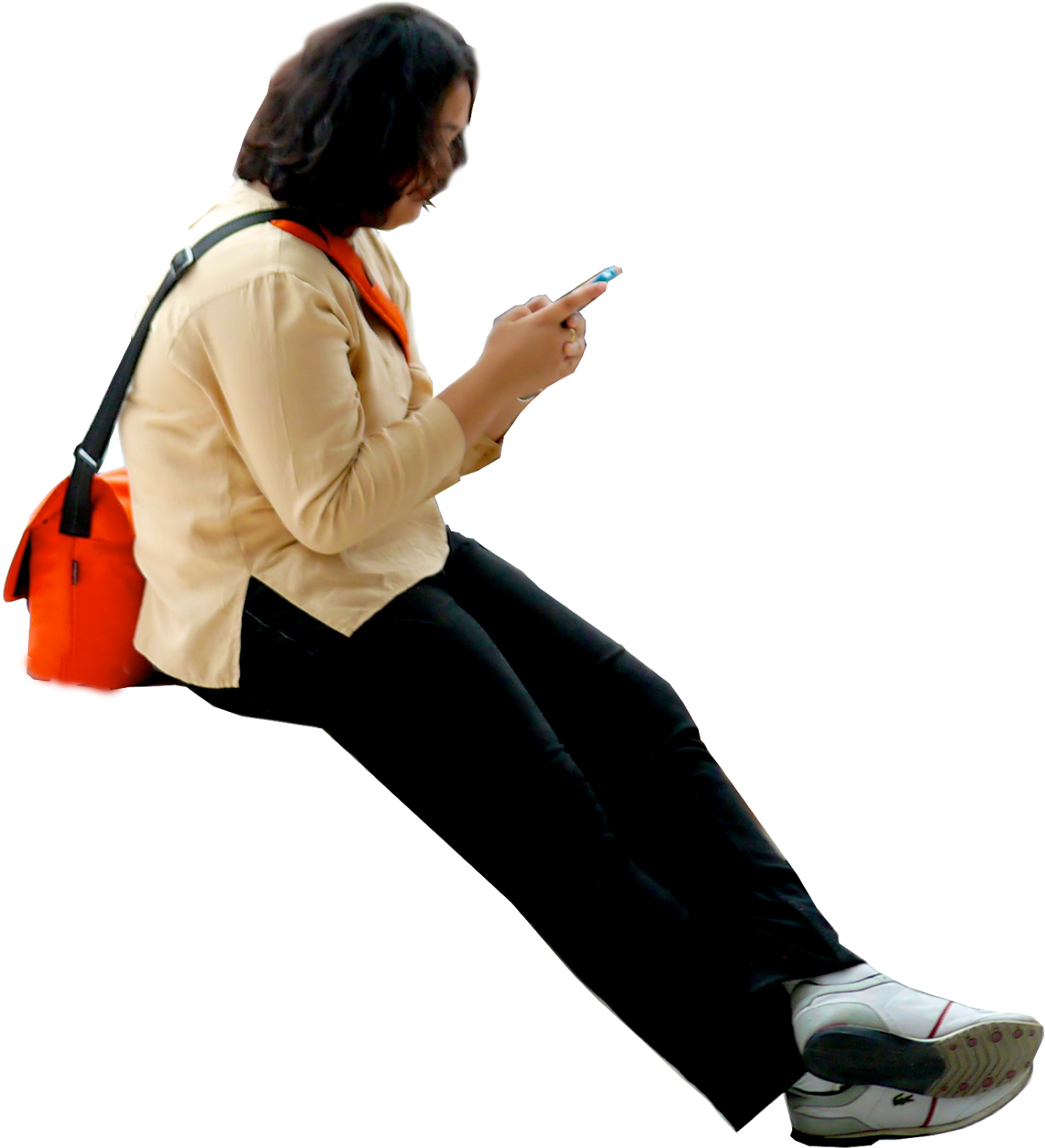 People - Sitting - Sitting (1461x1600), Png Download