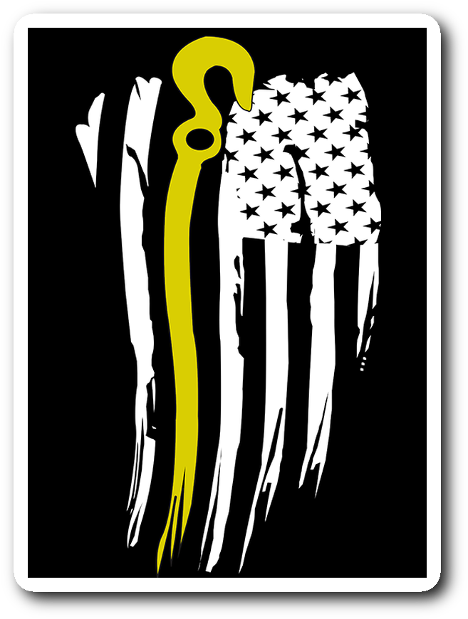 Thin Yellow Line Sticker - Illustration (1064x1064), Png Download