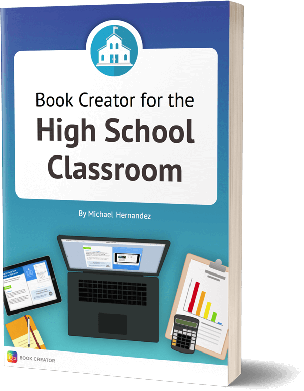 Front Cover Of 'using Book Creator In The High School - Paper Product (600x772), Png Download