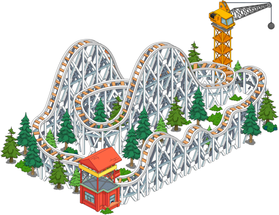 The Tooth Chipper Tapped Out - Simpson Krustyland (938x724), Png Download