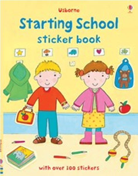 Buy Online Starting School Sticker Book At Low Price - Usborne Starting School Sticker Book (600x600), Png Download