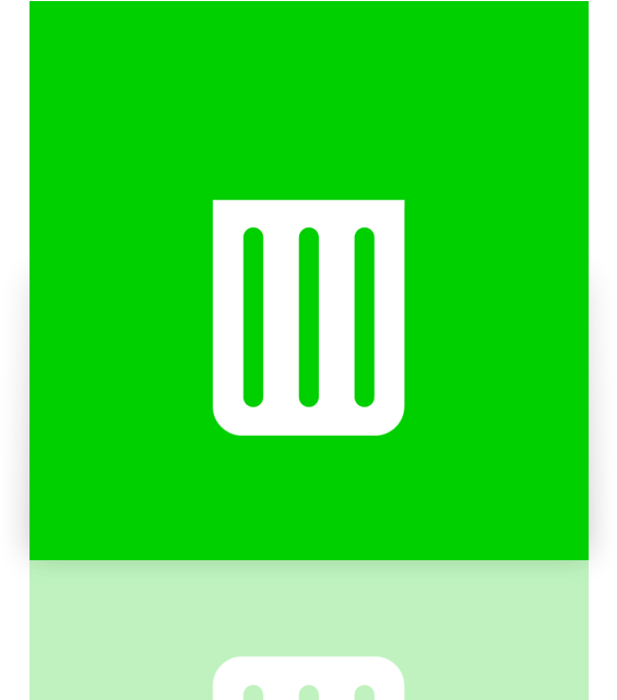 Recycle, Empty, Bin, Mirror Icon - Sign (640x640), Png Download