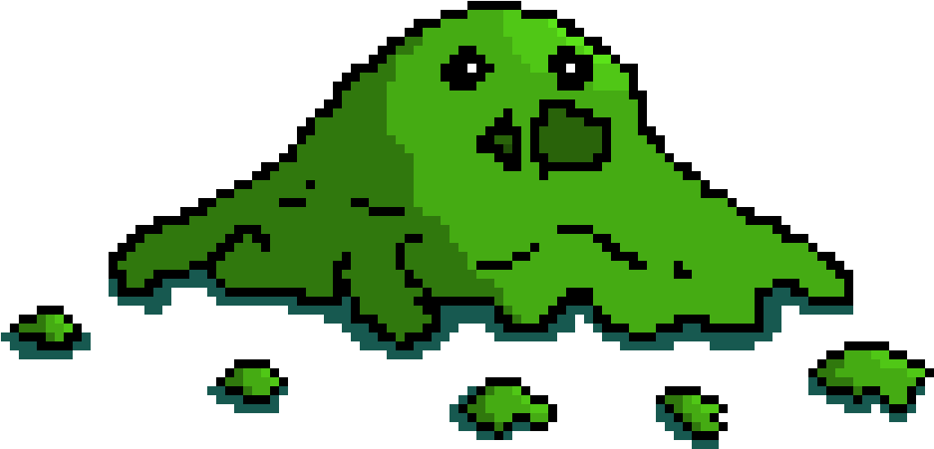 Blob Thing - Blob Pixel Art (1250x630), Png Download