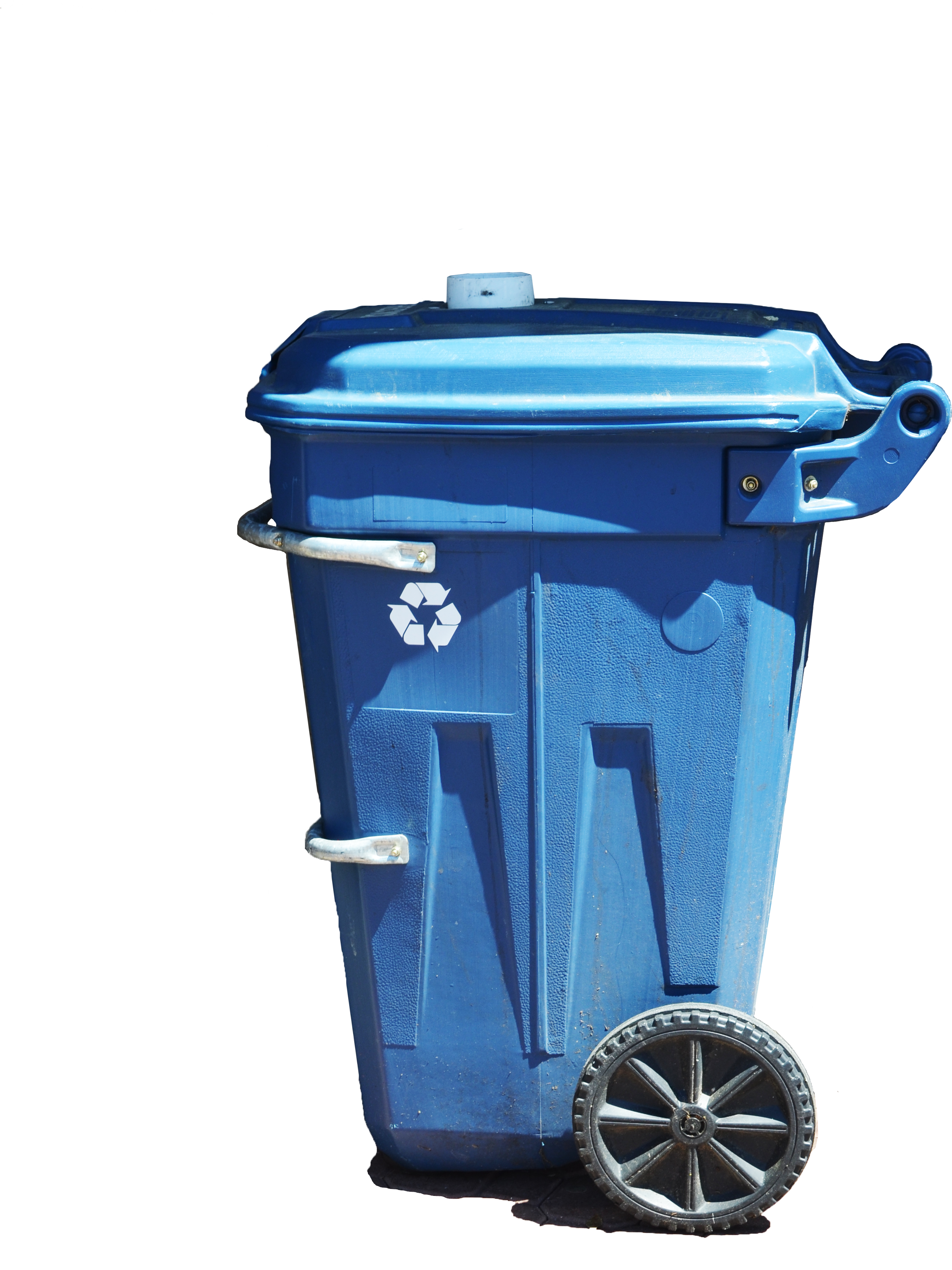 Can Trash Stock Photo - Blue Garbage Can Png (3264x4928), Png Download