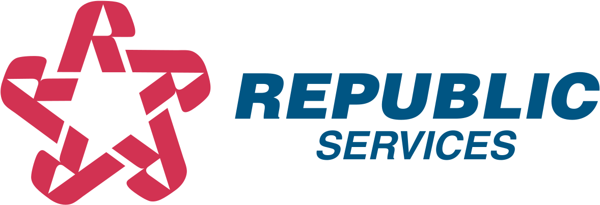 With More Than 14 Million Customers In The United States, - Republic Services Star (1200x434), Png Download