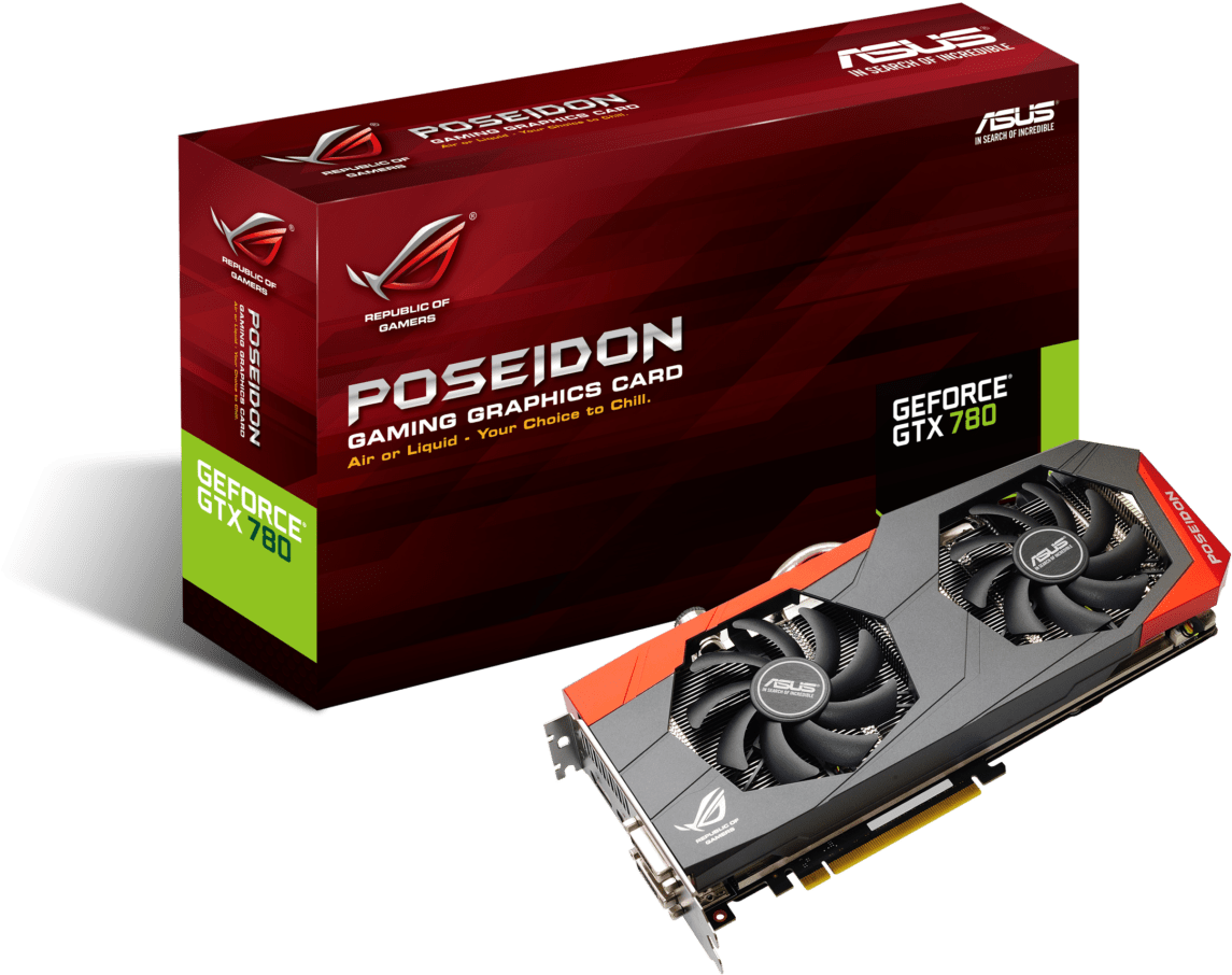 Rog Poseidon Gtx780 Retail Packaging - Asus Rog Poseidon Platinum Gtx980 (1200x960), Png Download