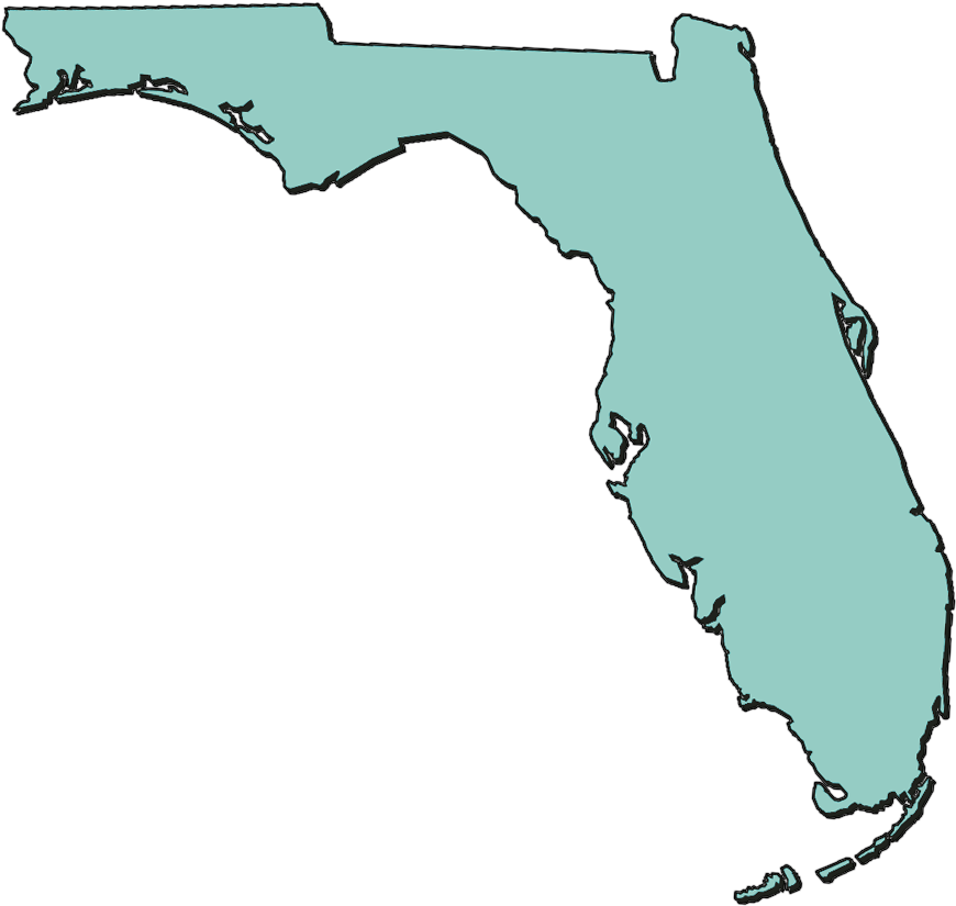 Florida Research Development Alliance - Florida State Outline Png (937x937), Png Download