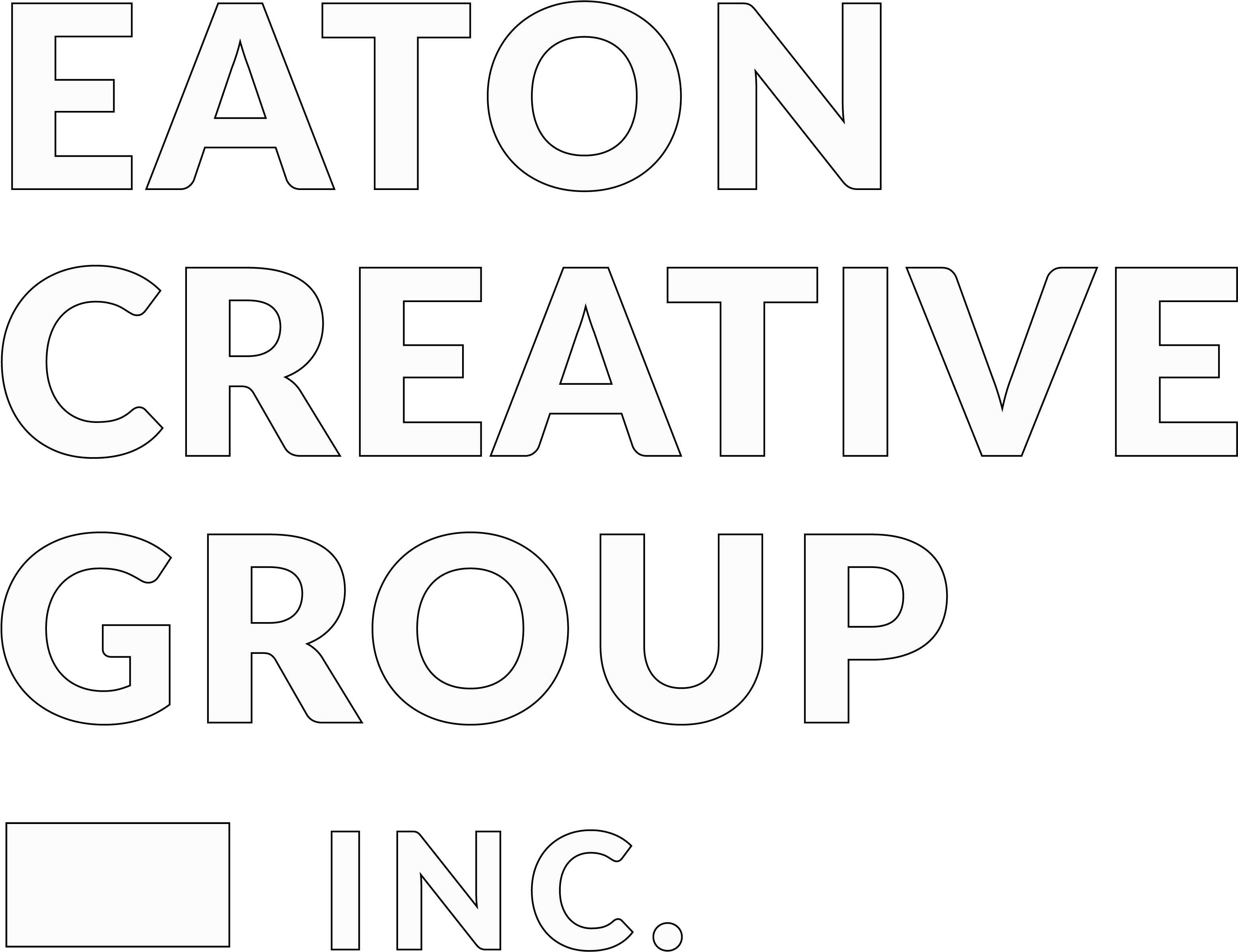 Eaton Creative Group - Calligraphy (4014x3380), Png Download