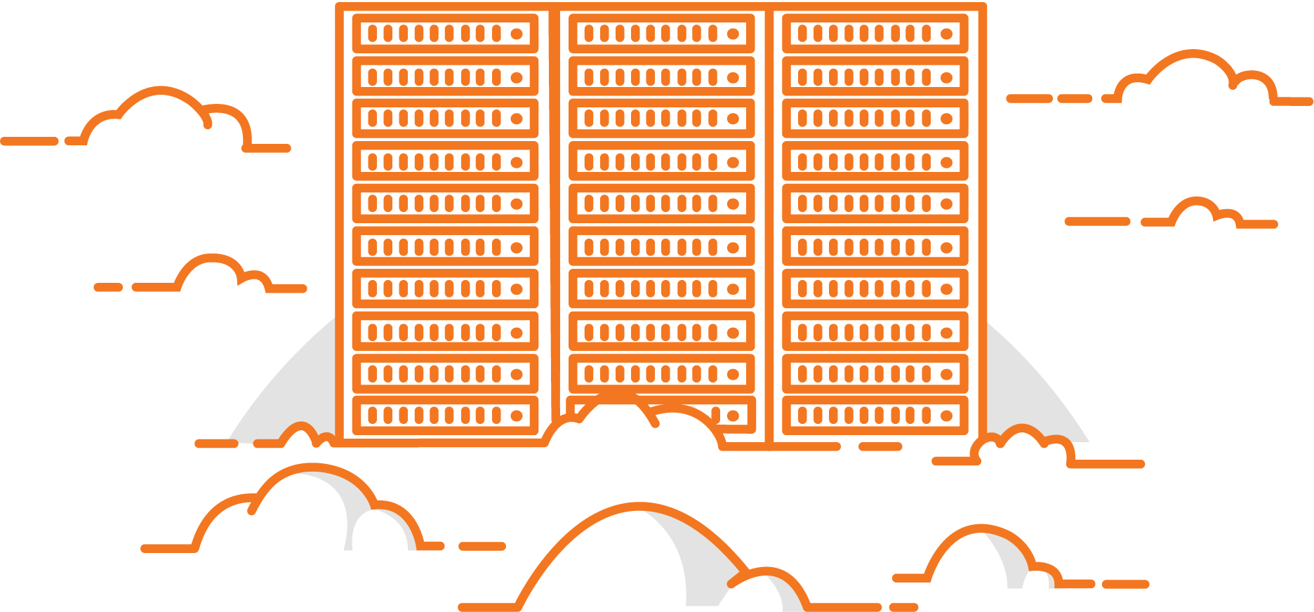 Hostdime Cloud Servers Graphic (1872x872), Png Download