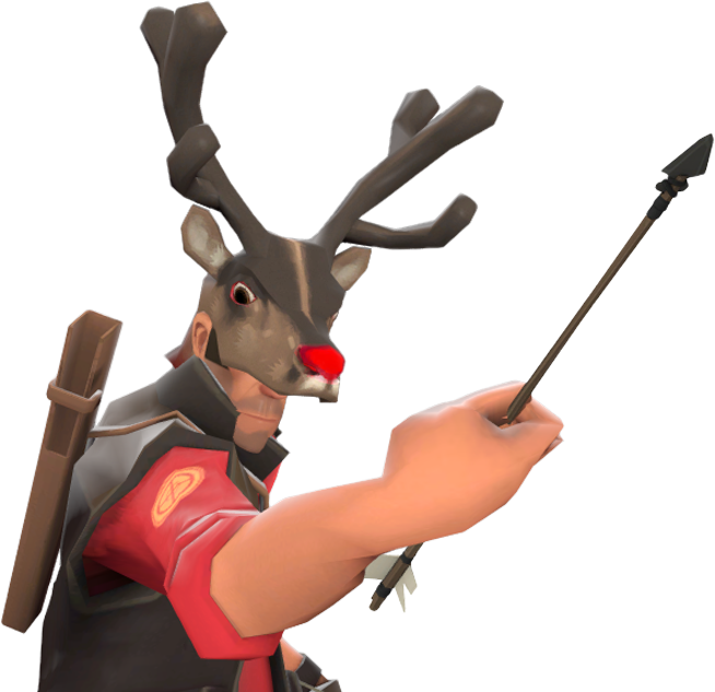 Randolph The Blood-nosed Caribou - Tf2 Caribou (654x633), Png Download