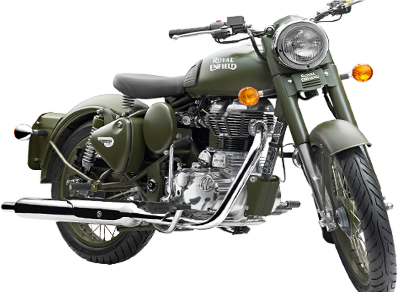 Royal Enfield Classic Battle Green - Royal Enfield Gunmetal Green (1100x577), Png Download