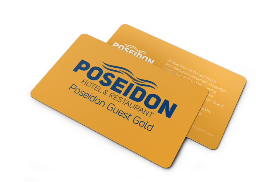 Poseidon Guest Gold Card - Graphic Design (900x600), Png Download
