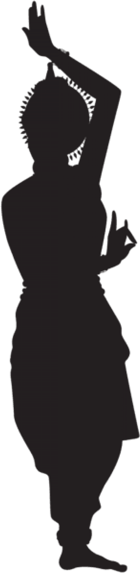 Free Png Indian Dancing Woman Silhouette Png - Indian Dancer Silhouette Png (480x1871), Png Download