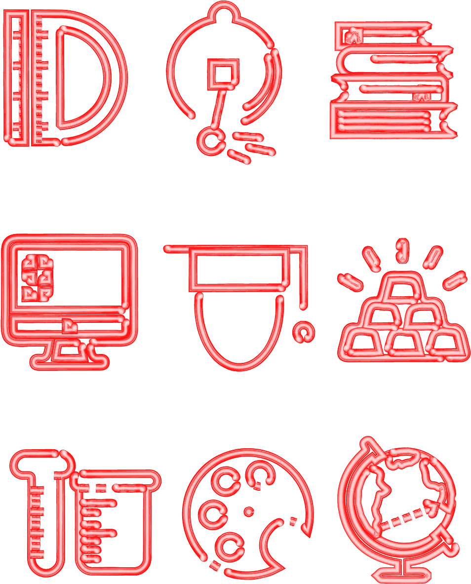 Meb Tricolor التعلم القرطاسية أيقونة المدرسة الالوان (1024x1370), Png Download