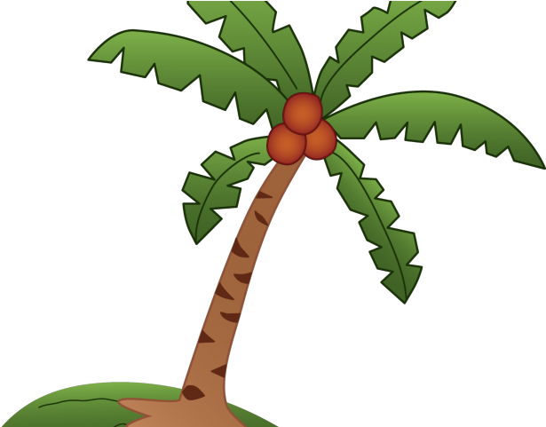 Leaf Clipart Coconut Tree - Clip Art (640x480), Png Download